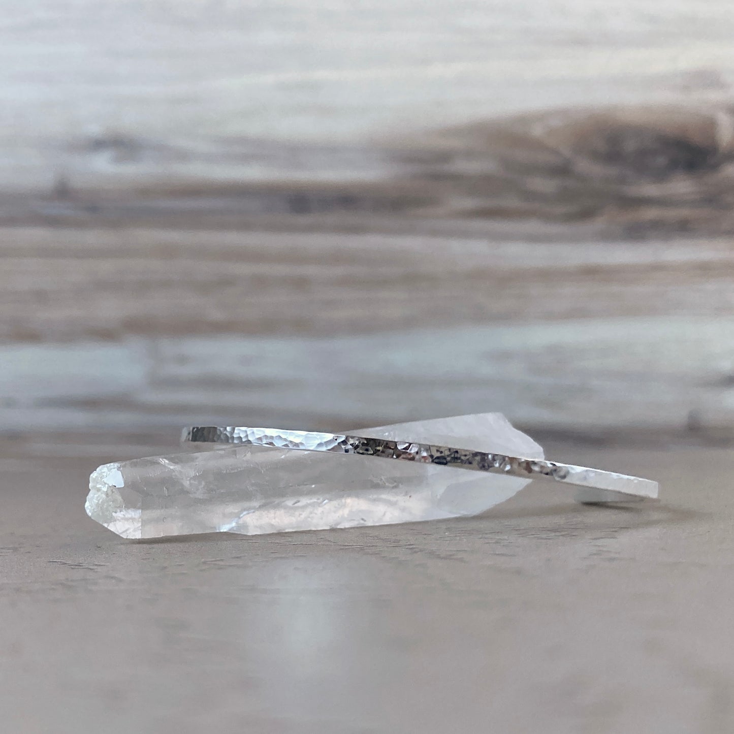 Skinny Hammered Cuff