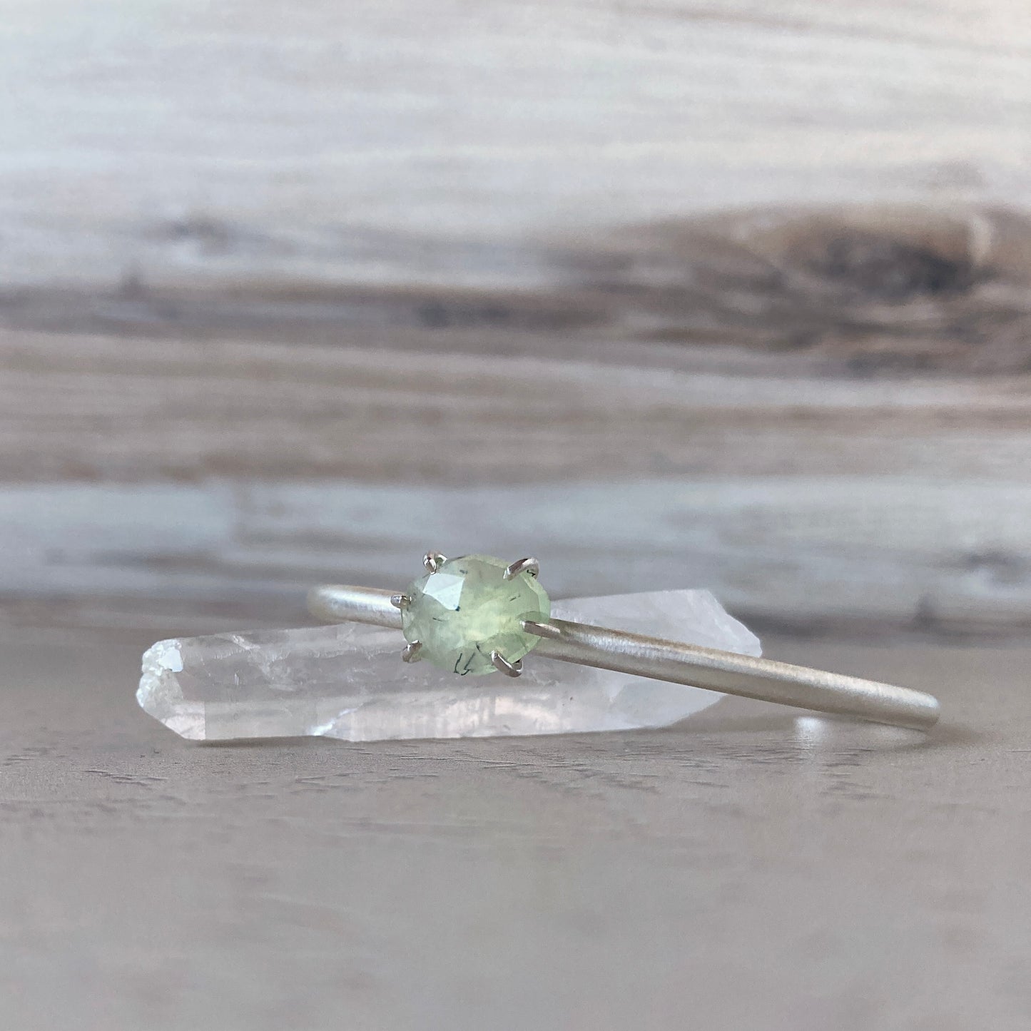 Freeform Cuff Prehnite