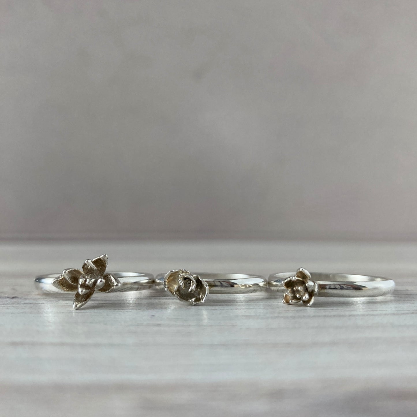 Succulent Solitaire Ring