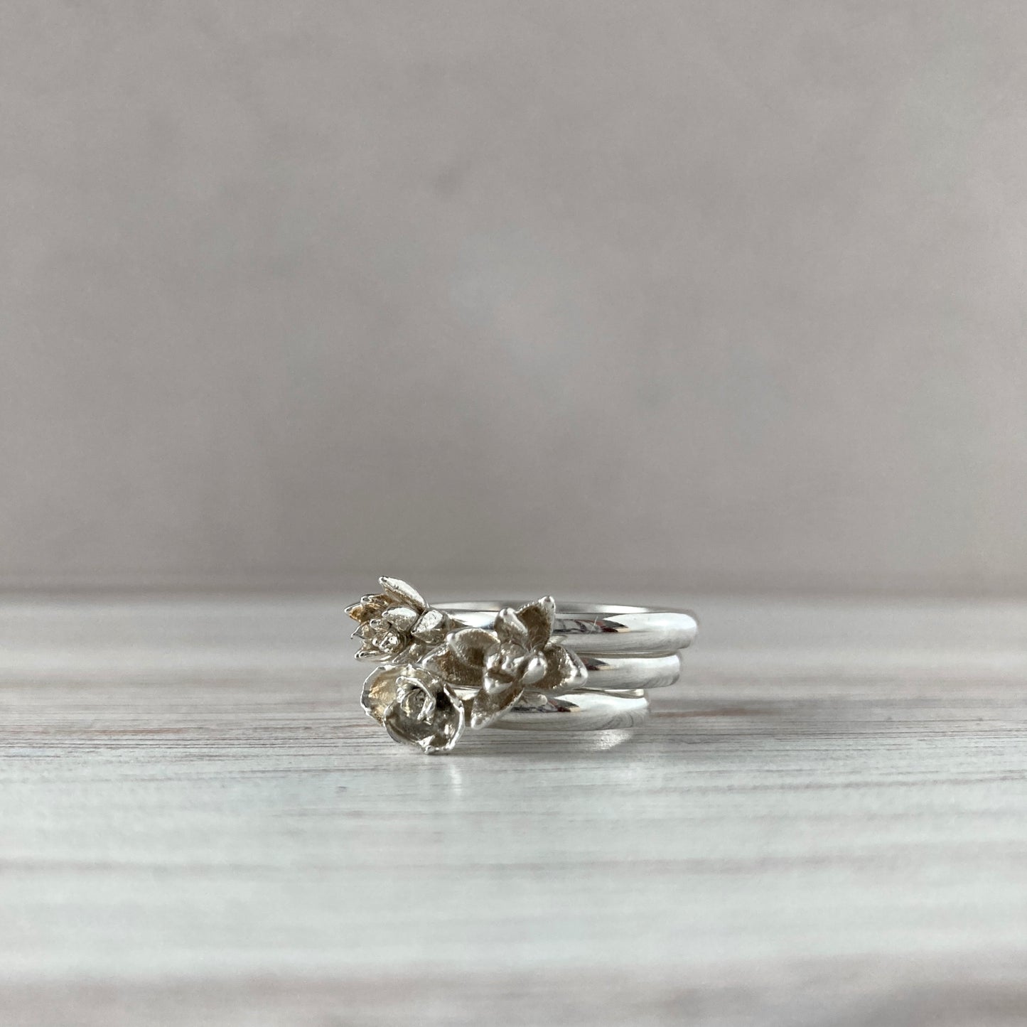 Succulent Solitaire Ring