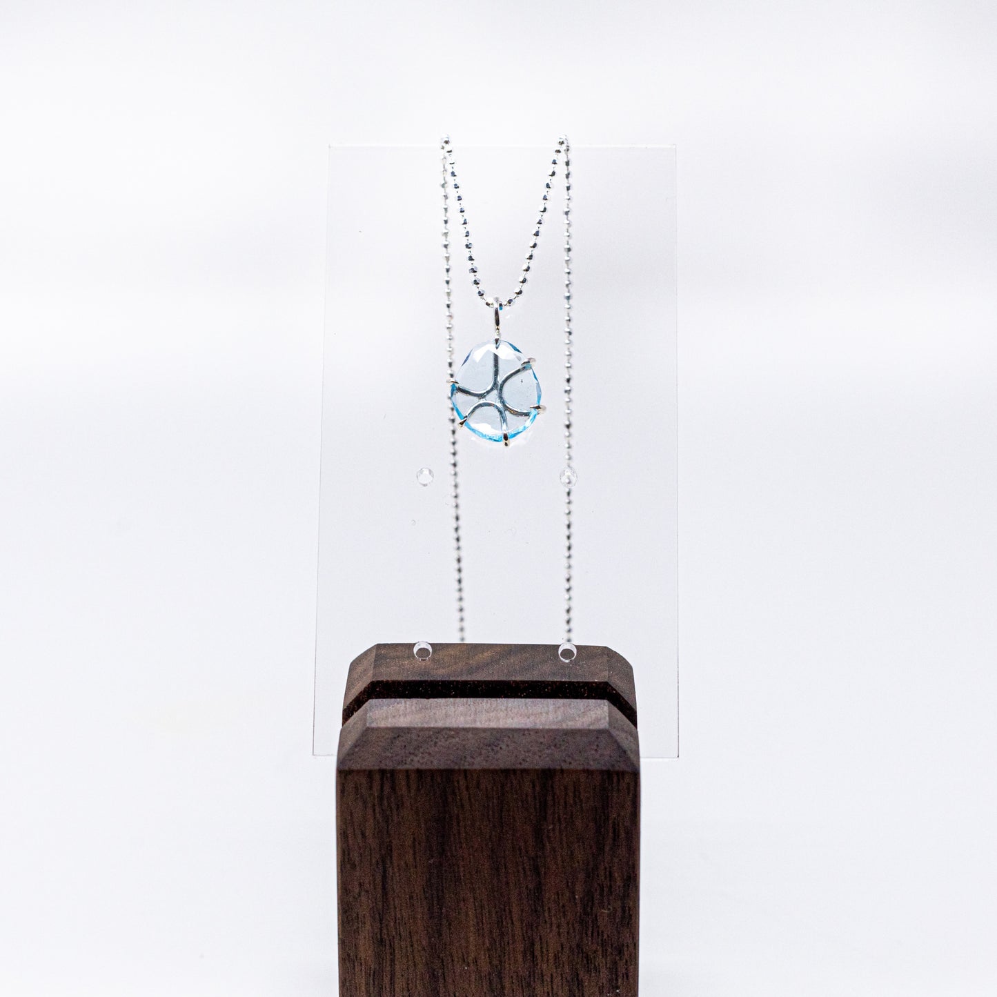 Blue Topaz Freeform Necklace