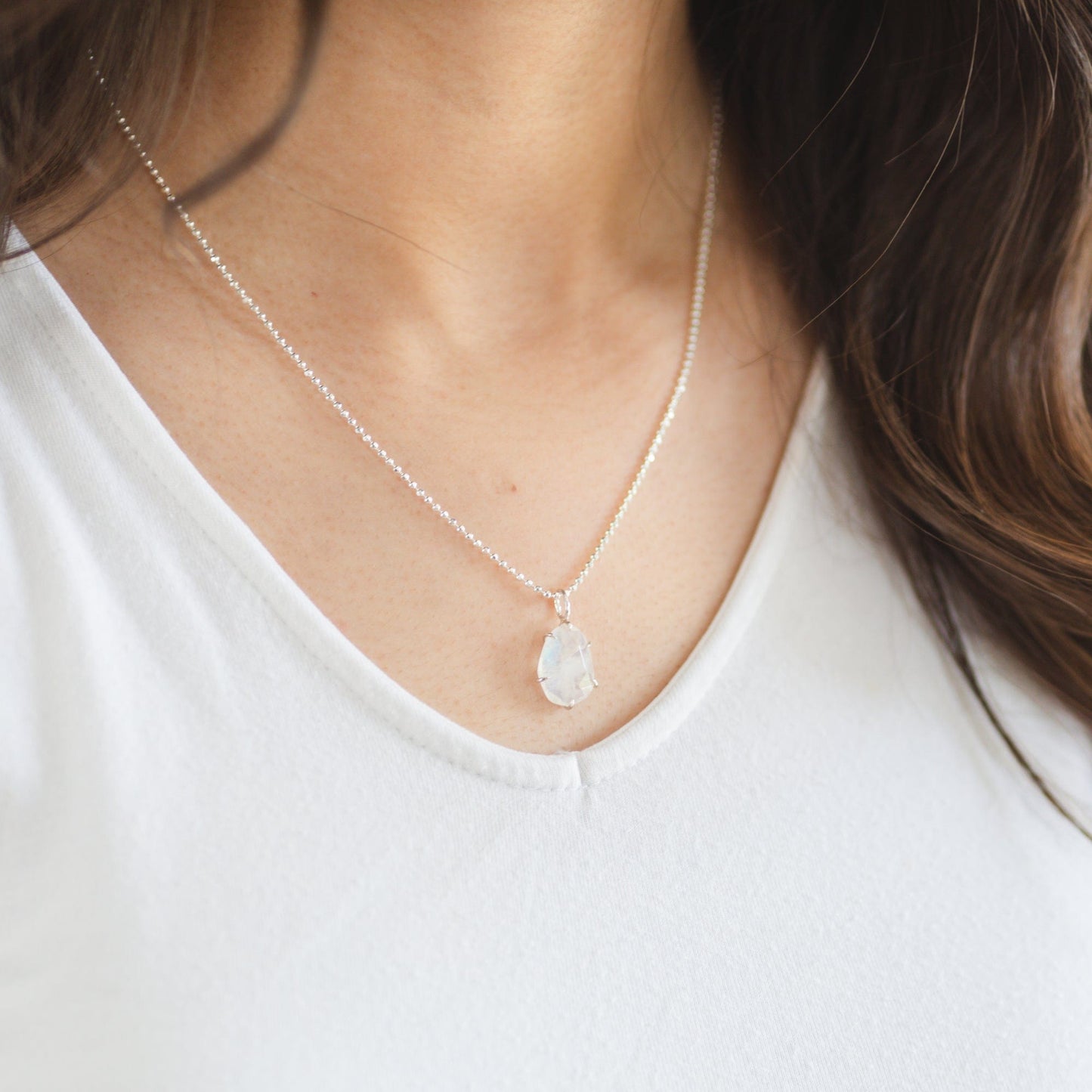 Moonstone Freeform Necklace