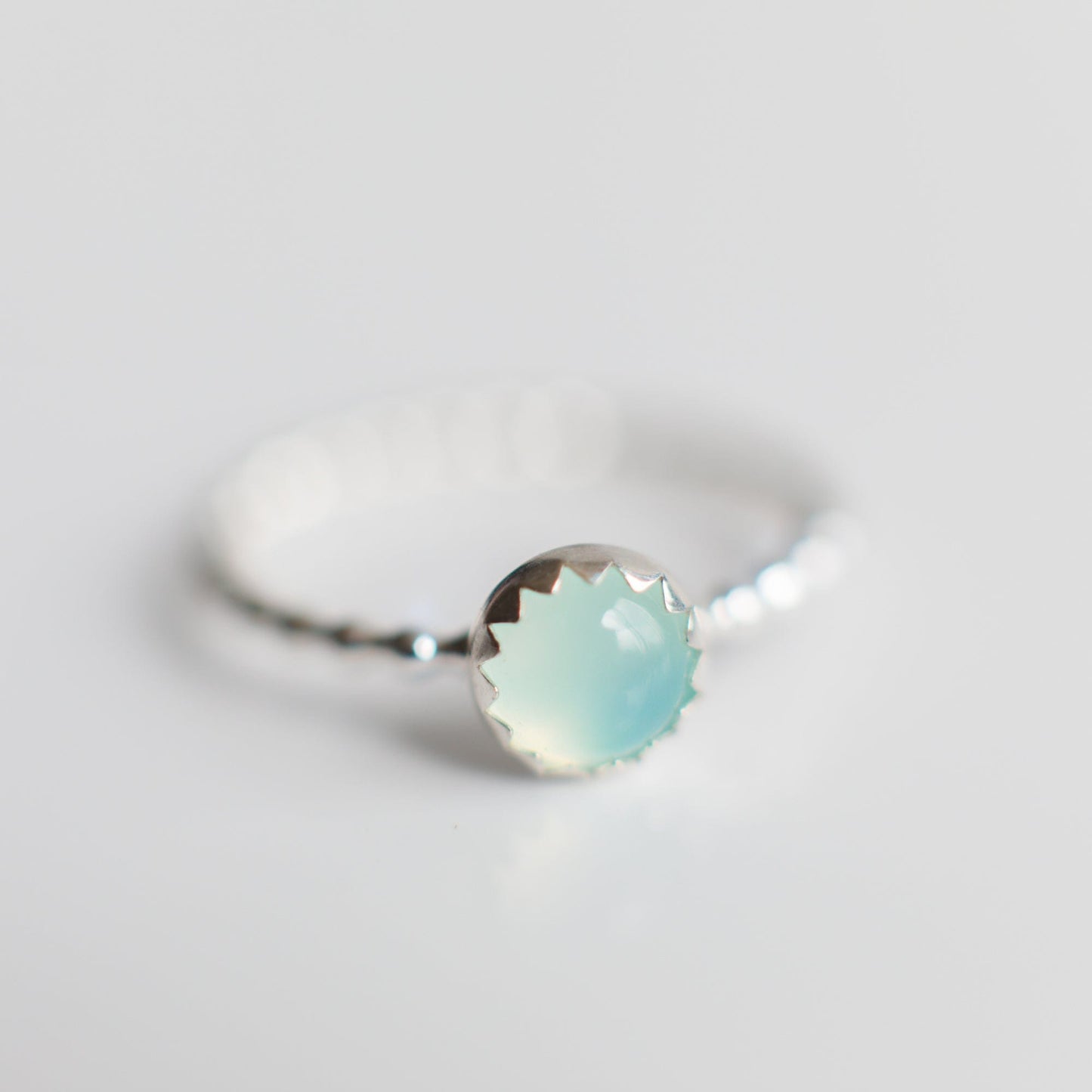 Blue Chalcedony Stacking Band